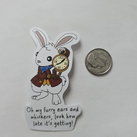 10/$10  White Rabbit Sticker - Picture 2 of 2